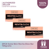 3PCS ESME Skin Revita Glow Bar Soap 135G Face Body Skin Lightening and Brightening Gentle Bar Soap