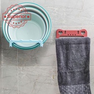 Folding Washbasin Rack Household Washbasin Rack Wall Storage Rack Lid Take Up No Not Rack Rack Y8w8