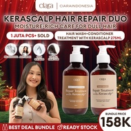 SAMPO Ciara Hair Wash & Conditioner Repair Treatment With Kerascalp Conditioner for damaged hair, co