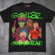 OVERSIZE DISTRO T-SHIRT BLACK GORILLAZ BAND T-SHIRT