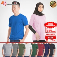 MU JERSEY PLAIN LENGAN PENDEK DEWASA / SHORT SLEEVES JERSEY/ JERSEY ROUND NECK / JERSEY KOSONG UNISE