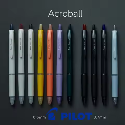 Pilot Japan Acro Ballpoint Pen,Assorted Colors Smooth Writing 0.5mm Reduces Fatigue,Ideal for Long S