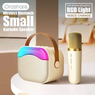 Orashare BS06 Bluetooth Karaoke Speaker With Mic HiFi Sound Wireless Speaker With RGB Light