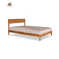 Tiffanie Nordic Teak Bed Frame Queen For Quality Sleep in Bedroom