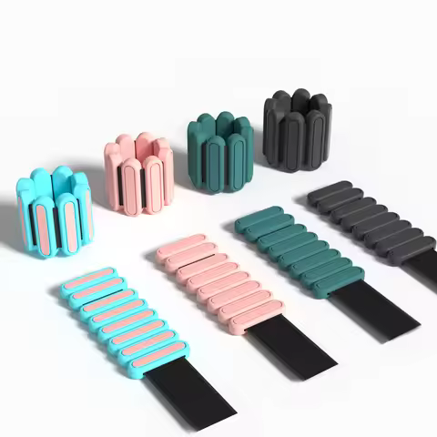 Adjustable Silicone Weighted Wrist Ankle Bracelet Wearable Hand Leg Weight Straps Detachable Weight