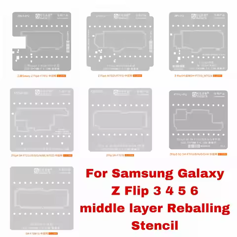 middle layer Reballing Stencil Template Station For Samsung Galaxy Z Flip 3 4 5 6 F741U W7025 SM F73