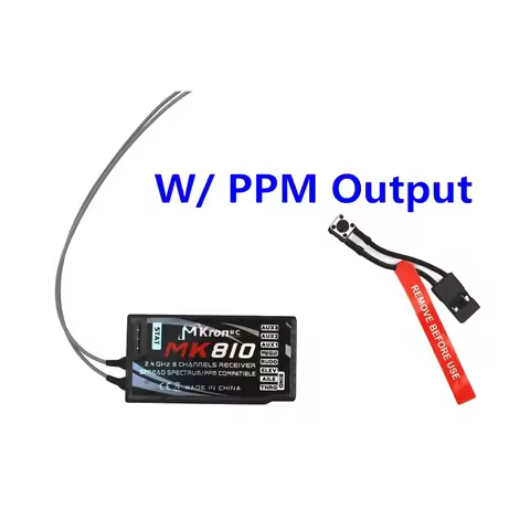 Spektrum DSMX 8CH Receiver MK810 PK AR8000 2.4GHz RC RX DSM2 Receptor PPM Output DX6e DX6i DX7 DX8 D