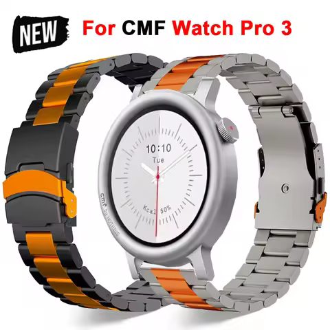 Watchband For CMF Watch Pro 3 2 1 Stainless Steel Band Bracelet For CMF By Nothing Watch Pro 3 Metal