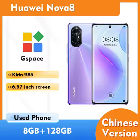 Huawei Nova8 5g Smartphone Android Screen 6.57 inches 2340x1080px 3800mAh Used Phone