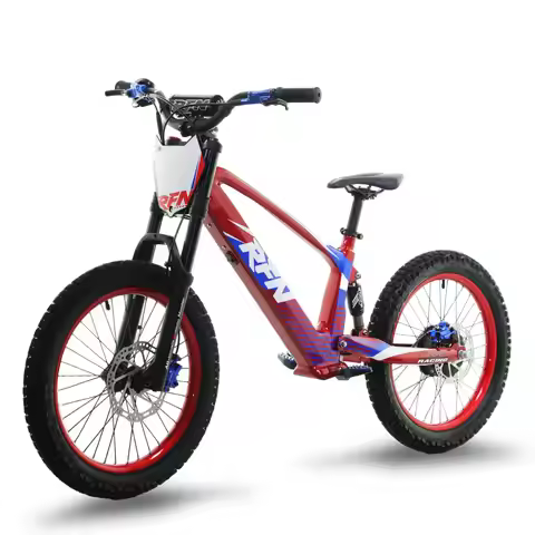 RFN Racing Serise Electric Dirt Bike For Kids - 3-Speed Stunt Jump Bike - Lightweight Aluminum Frame