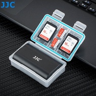 JJC 2-in-1 Battery Case with Extra Memory Cards Slots for SD SDHC SDXC 2 MSD Micro SD TF Cards, for Olympus BLS-5 BLN-1, Fujifilm NP-W126 NP-W126S Sony NP-FW50 Batteries