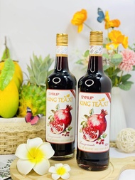 Syrup Lựu Đỏ Cô Đặc Pha Chế (Syrup Pomegranate)KingTea.XT- Chai Thủy Tinh 800ml