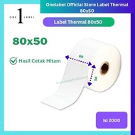 ONELABEL THERMAL LABEL STICKER 80X50 - 80 X 50 CONTENTS 2000