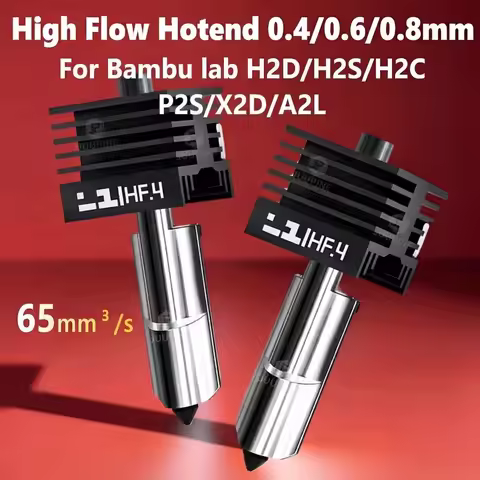 H2C H2S H2D Hotend Highflow For Bmabu Lab H2D Nozzle For Bambulab Hardened Steel High Quality Hot En