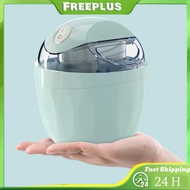 [FREEPLUS] Mini Electric Ice Cream Machine Reusable Smoothie Dessert Maker 500ml for Gelato/Frozen Y