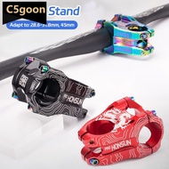 C5GOON CNC Aluminum Alloy High-strength Short Handlebar Road Bike Stem Bicycle Parts 022 XC AM,25.4m