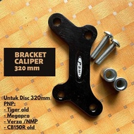 BREKET KALIPER DISC 320 MM TIGER MEGAPRO MP CB150R OLD VERZA BRACKET