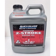 QUICKSILVER MARINE 2T OIL for OUTBOARD 2-STROKE MOTOR by MERCURY MARINE TCW-3  9.46Liter