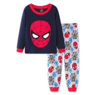 Spiderman Cotton Pajamas Set 1-7y Boy Cotton Sleepwear Blue