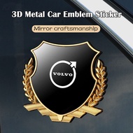 Volvo Metal Emblem Sticker Wheat Ear Side Window Sticker Personalized Decorative Car Modification St