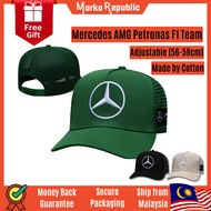 F1 Formula 1 Trucker Cap Racing Mercedes Benz AMG Petronas Lewis Hamilton Mesh Baseball Cap Curve Br