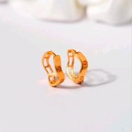 Anting Emas Jepret Bulat Lubang CRT - Toko Emas Gadjah