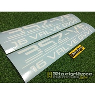 alza sticker pintu 3SZ-VE (18INCI X 3INCI)