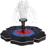 Garden Solar Fountain Water Pump,Courtyard Miniature Landscape Floating Lotus Leaf Pool Home Garden 