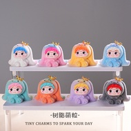 2025 Trendy Play Cute Grain Ornaments Fox Fox Rabbit Resin Doll Live Pair Touch Mini Doll vjg14.5.5