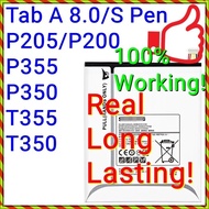 FOR Galaxy Tab A 8.0 S Pen SM-T355Y P205 P355 T355 C P350 T350 EB-BT355ABE 4200MAH T351 Battery P355