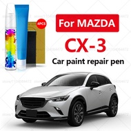 Car Paint Repair Pen For 2015-2025 Mazda CX-3 Paint Scratch Repair Accessories 4PCS  White 51K Blue 