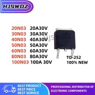 10Pieces 20N03 30N03 40N03 50N03 60N03 80N03 100N03 TO-252 MOSFET Field effect tube NEW chip ic GTIU