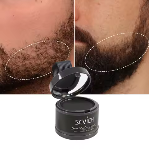 Sevich Waterproof Beard Filler Beard Hair Shadow Powder Root Cover Up Concealer Fill In Thinning Ins