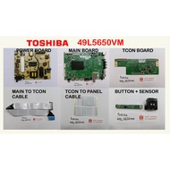 TOSHIBA LED TV 49L5650VM 49L5650 Power Board L4L01B Main Board 5800-A6N82G-0P00 T-Con 6870C-0532B Ca