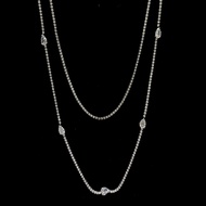 Silver Diamond Necklace