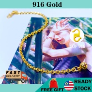 Rantai Tangan emas cop 916 gold bracelet kids bracelet gold bracelet emas korea bracelet gelang kana