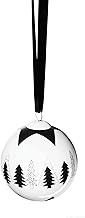 ASA White Porcelain Christmas Bauble 8 x 8 cm