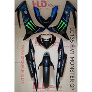 LC135 Fi / LC135 V8 HLD COVERSET - MONSTER GP (BG BLACK)