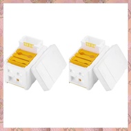 [h3w732xnj.ph] 2pcs Bee Hive Frame Holder Equipment Kit Bee Hive Foam Beekeeping Box Beehive Garden 