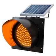 SIRIM Warning light Solar blinker 76 LED wt cover type c/w Solar panel Amber/Blue VSFEMKT