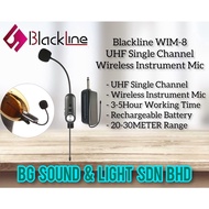 BLACKLINE WIM-8 UHF SINGLE CHANNEL WIRELESS INSTRUMENT MIC ( WIM8 / WIM 8 )