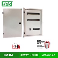 EPS EM-3M 3ROW 38WAY + MCCB  METAL CLAD ENCLOSE DB BOX + FREE GIFT