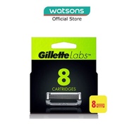 GILLETTE Labs Razor Cartridge with Exfoliating Bar Refill 8s