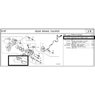 REAR BRAKE PAD HONDA CBR 250R CB500X CBR500. 06435-KYJ-902 H05