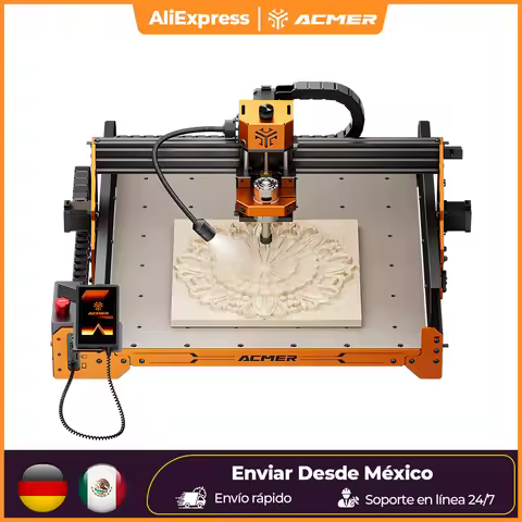 ACMER 4 S 70W CNC Router Machine 3 Axis Control LED Touchscreen Emergency-Stop Upgradable For Wood P