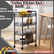 Dream Home 3/4/5 Tier Ikea Kitchen Trolley Rack Rak Ikea Rak Dapur Barang Rak Bawang Rak Dapur Serbaguna Murah