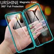 Case Huawei P30 Pro P20 Lite P20 Pro Magnetic Metal Double Side Full Protection Tempered Glass Case