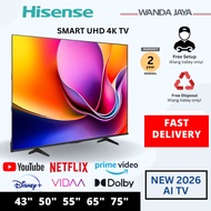 [NEW LAUNCH] Hisense TV 4K UHD SMART TV E6Q (43"/50"/55"/65") Television 电视机