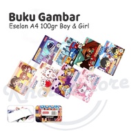 (10 pcs) A4 Opinion Drawing Book / Character Drawing Book
