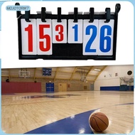[mojotorw7] Scoreboard 39cmx23cm Compact Portable Score Flip 6 Digit Score Keeper for